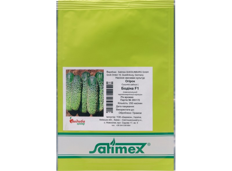 Семена огурца Бодина F1, (250сем), Satimex